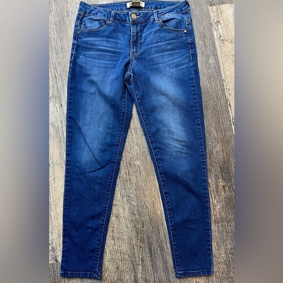 DEMOCRACY Freedom Ankle Skimmer Denim Blue Jeans Size 8 - Picture 7 of 14